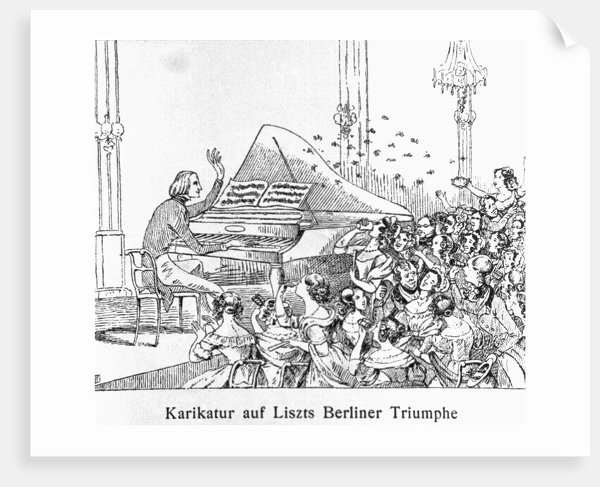 Franz Liszt During Concert in Berlin by Anonymous