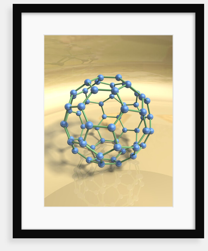 Blue Fullerene or "Buckyball" by Anonymous