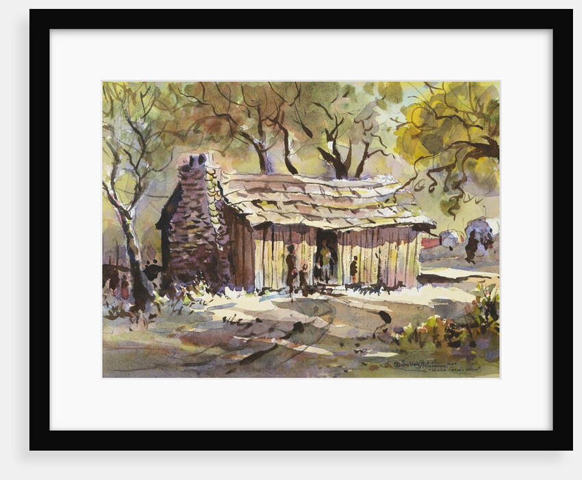 Mark Twain's Cabin by LaVere Hutchings