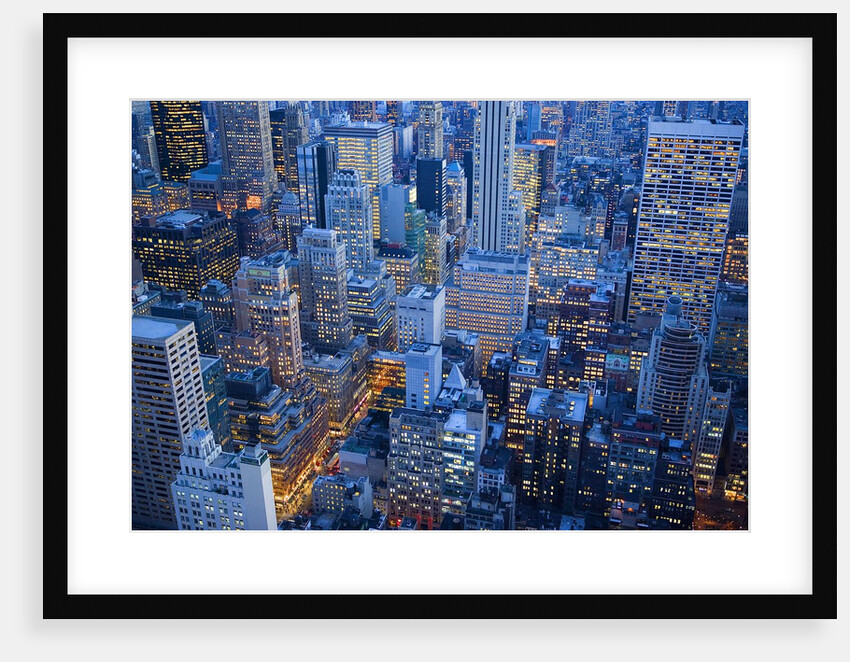 Midtown Manhattan at Dusk by Anonymous