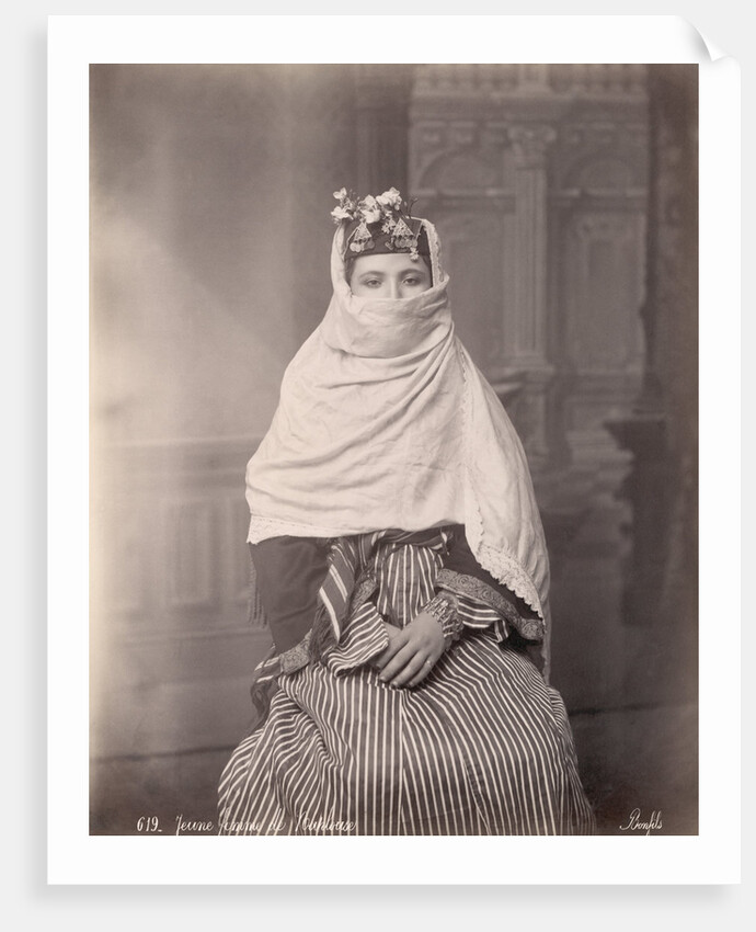 Young Woman in Traditional Middle Eastern Dress by Anonymous
