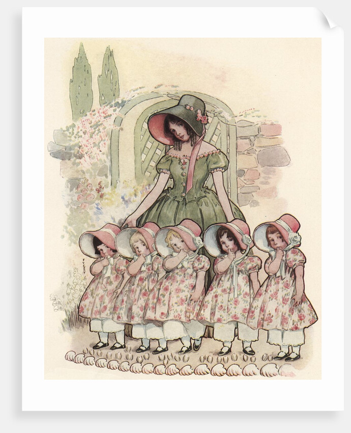 Mistress Mary Illustration by Fanny Cory