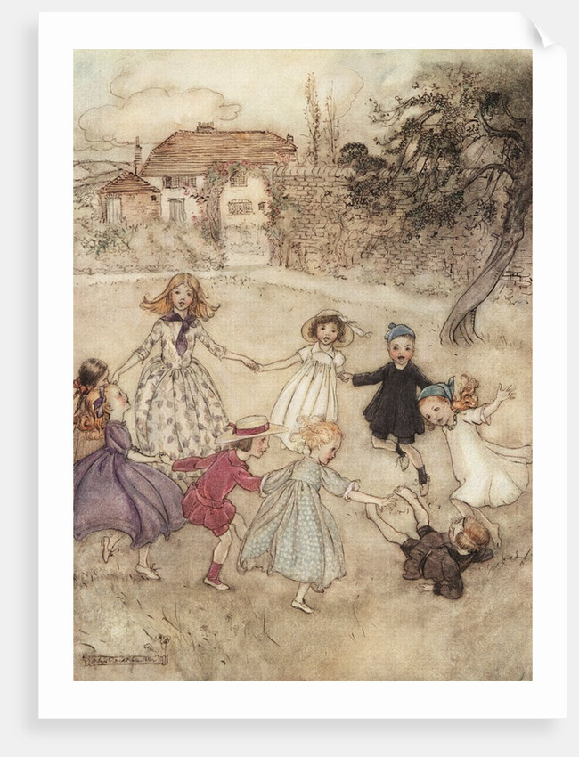 Ring-A-Ring-A-Roses Illustration by Arthur Rackham