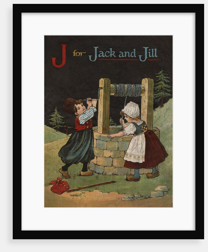 J for Jack and Jill Illustration by Anonymous