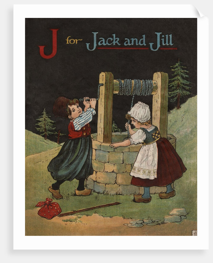 J for Jack and Jill Illustration by Anonymous