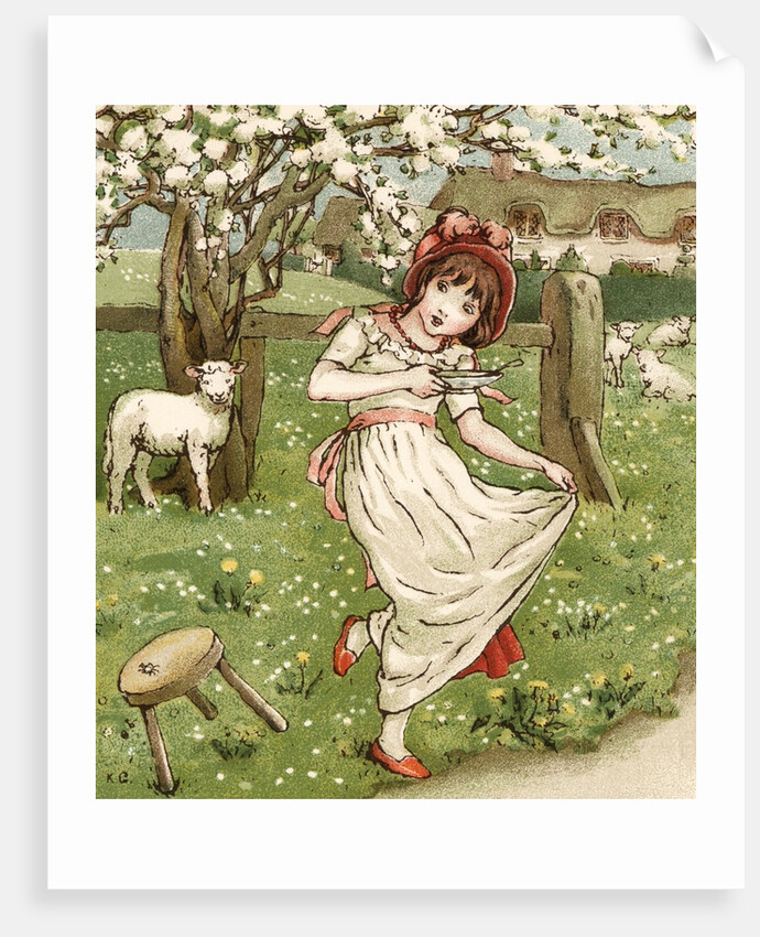 Little Miss Muffet Illustration by Kate Greenaway