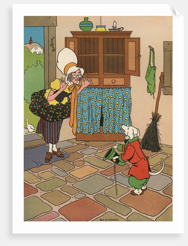 Old Mother Hubbard and Her Dog Illustration by William Donahey