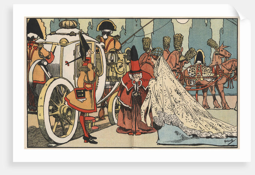 Cinderella Enters the Coach Illustration by John Hassall