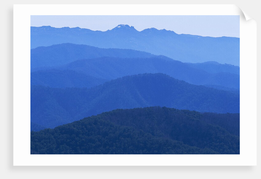 Mountain Ridges at Dawn in Australian Alps by Anonymous