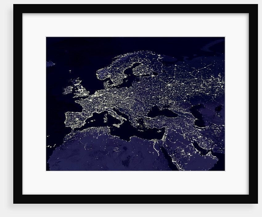 Europe at Night by Anonymous