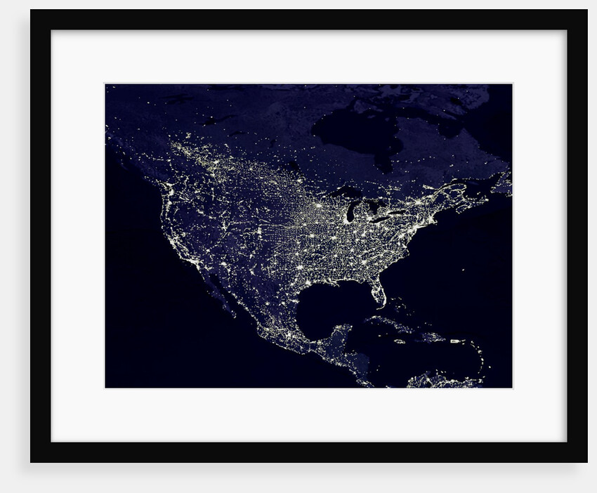 North America at Night by Anonymous