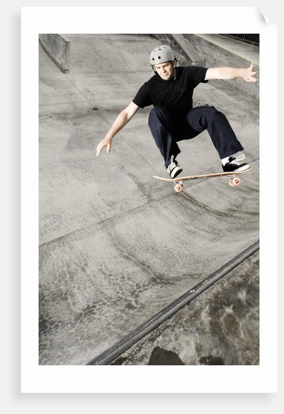 Skateboarder Performing Tricks by Anonymous