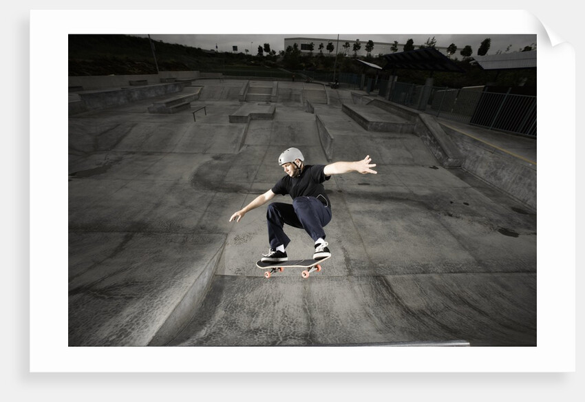 Skateboarder Performing Tricks by Anonymous