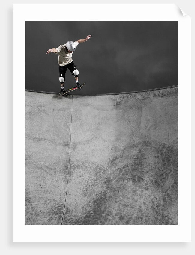Skateboarder Performing Tricks by Anonymous