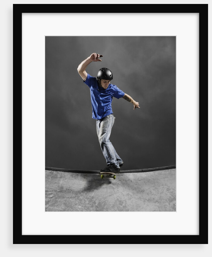 Skateboarder Performing Tricks by Anonymous