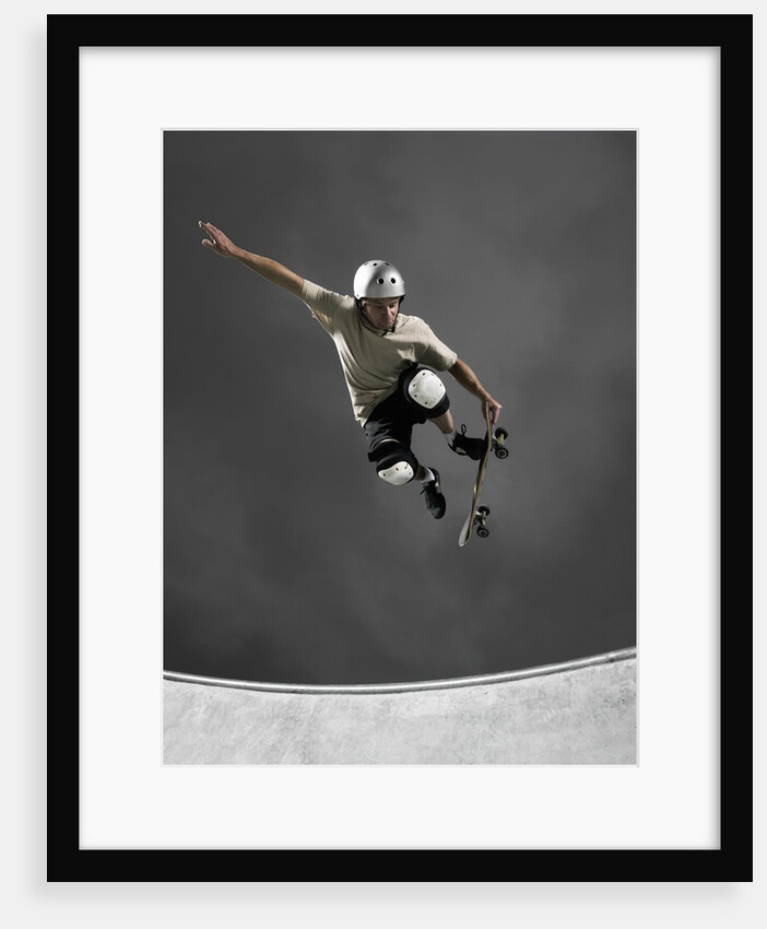Skateboarder Performing Tricks by Anonymous