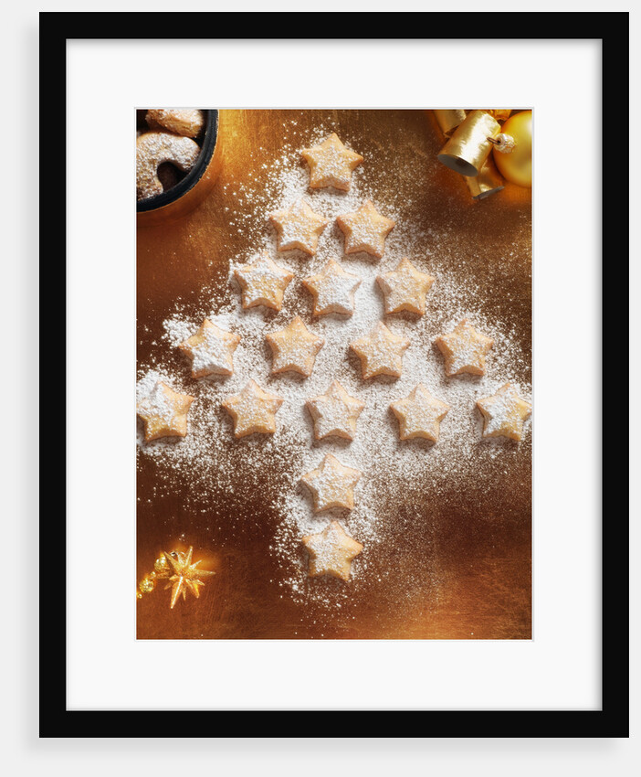 Christmas Cookies Arranged into Tree Shape by Anonymous