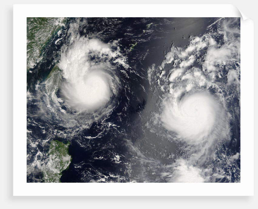 Typhoons Saomai and Bopha by Anonymous