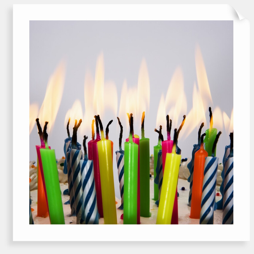Burning Birthday Candles by Anonymous