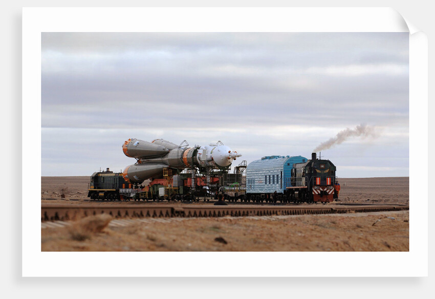 Spacecraft on the Way to Launch Pad by Anonymous