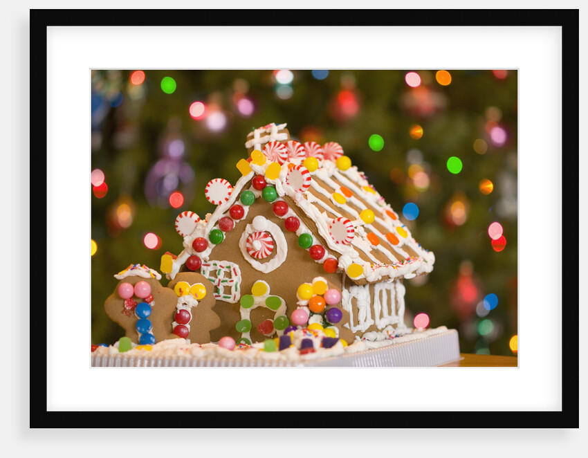 Gingerbread House at Christmas by Anonymous