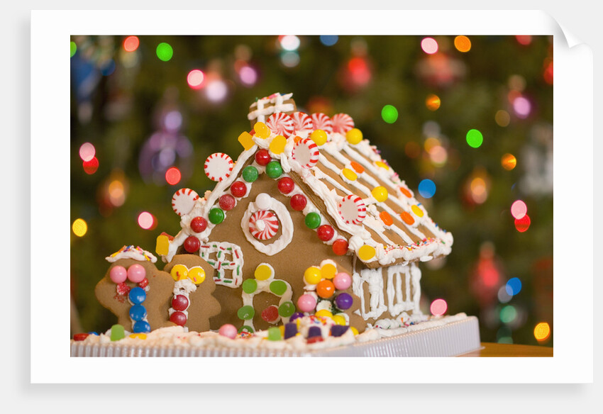 Gingerbread House at Christmas by Anonymous