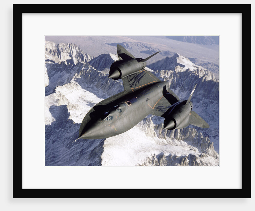NASA SR-71 Research Aircraft in Flight by Anonymous