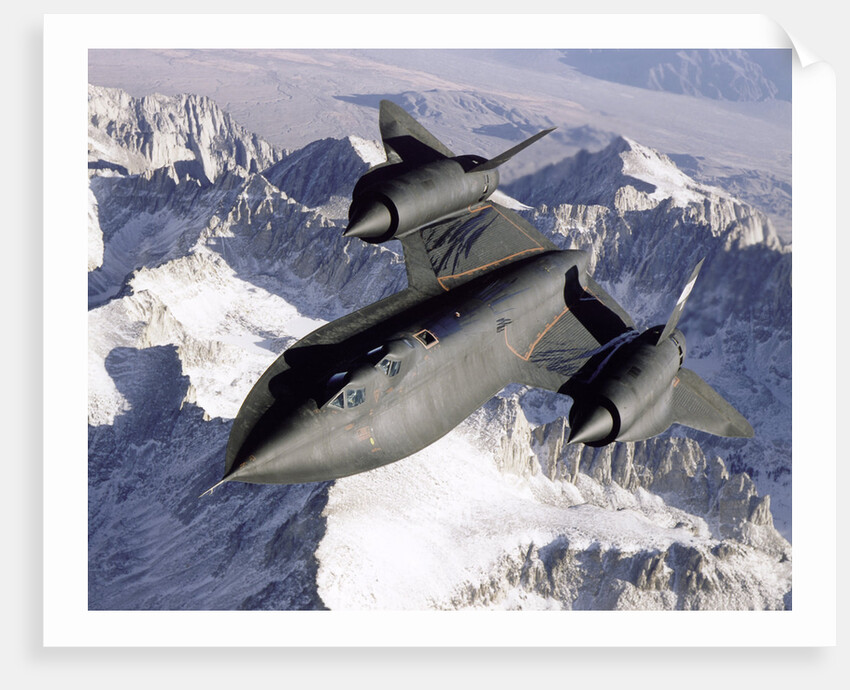 NASA SR-71 Research Aircraft in Flight by Anonymous