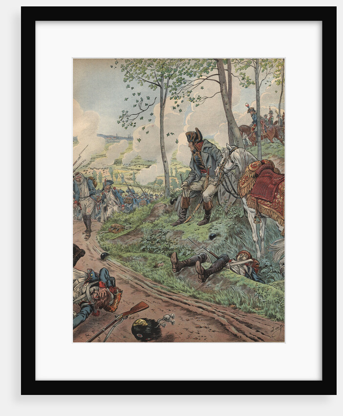 Illustration of Napoleon at Marengo by Jacques Onfroy de Breville