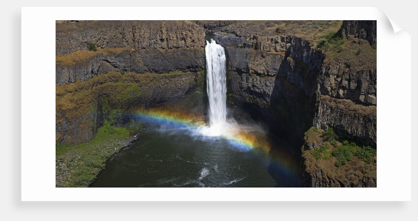 Rainbow in Mist of Waterfall by Anonymous