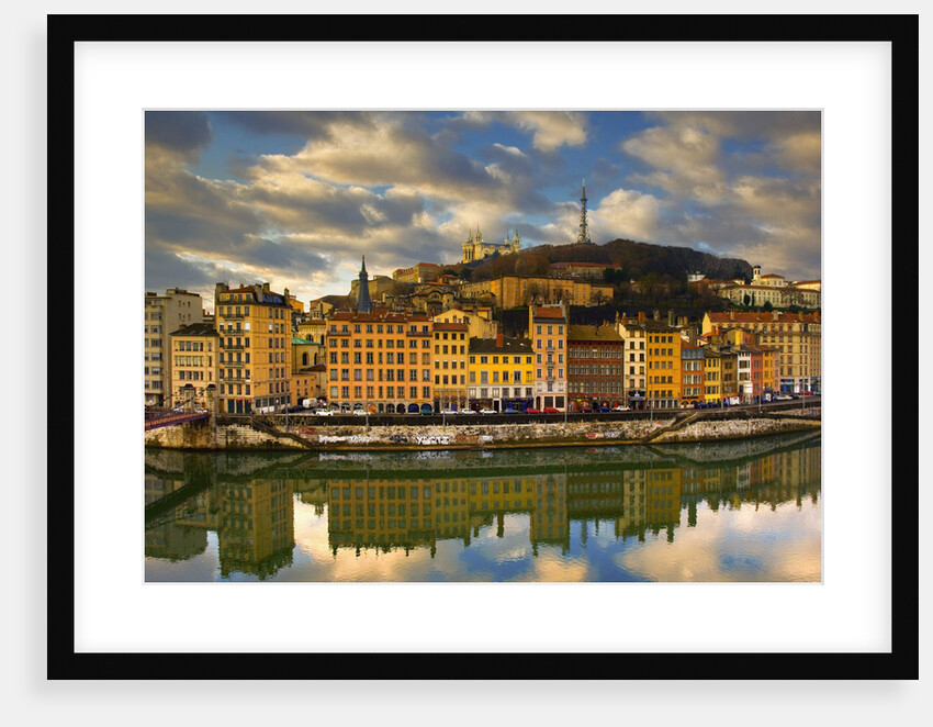 Waterfront Buildings on the Saone River by Anonymous