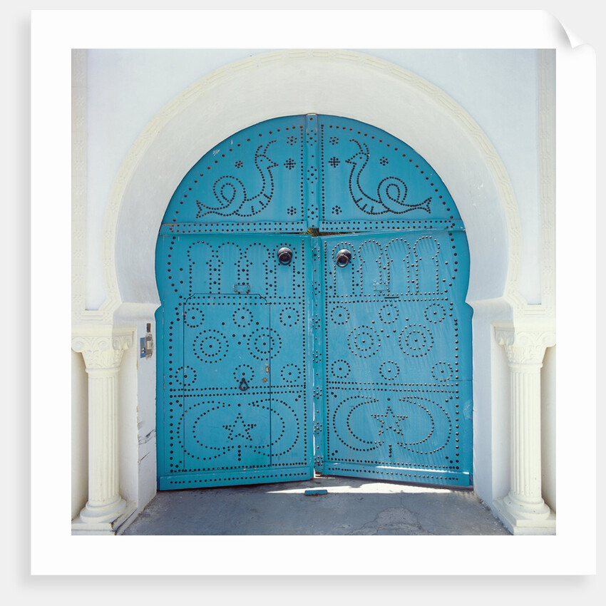 Ornate Blue Doors by Anonymous