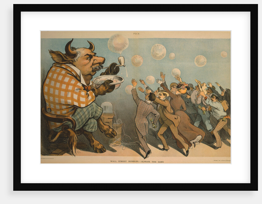 Wall Street Bubbles - Always the Same Cartoon by Anonymous