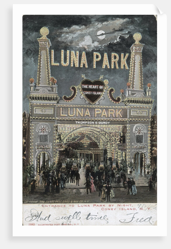 Postcard of Luna Park at Coney Island by Anonymous