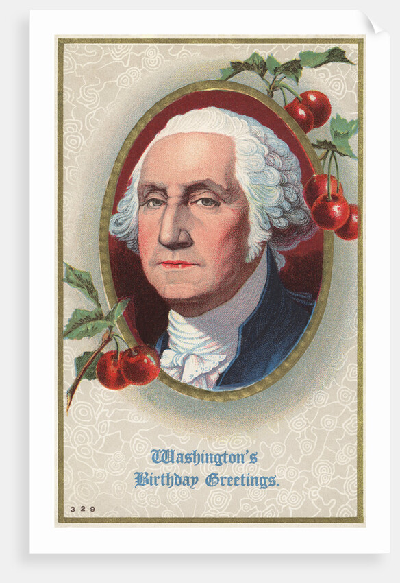 Washington's Birthday Greetings Postcard by Anonymous