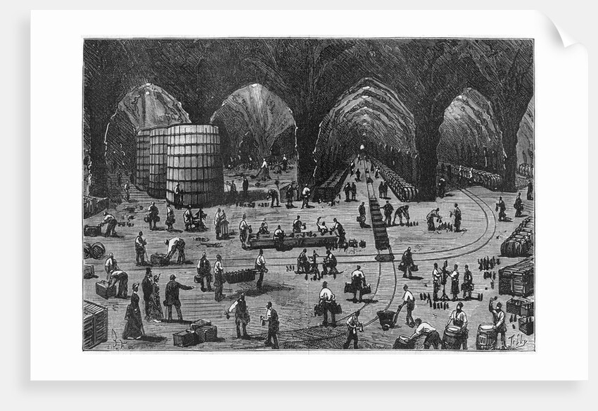 Illustration of the Cellars of Mercier Champagne by Anonymous