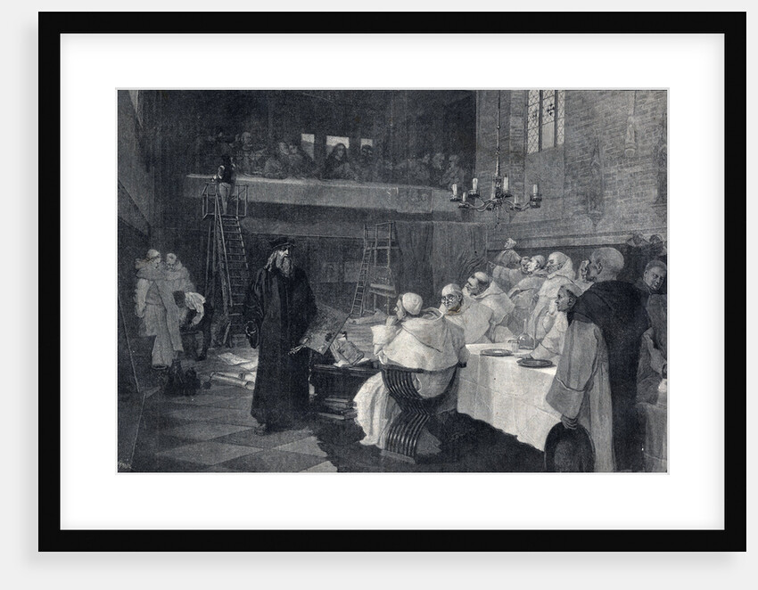 Illustration of Leonardo da Vinci During the Painting of The Last Supper by Anonymous