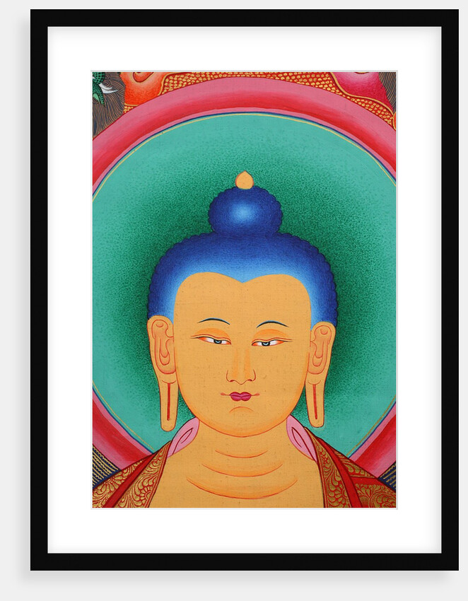 Tibetan Buddha Tanka by Anonymous