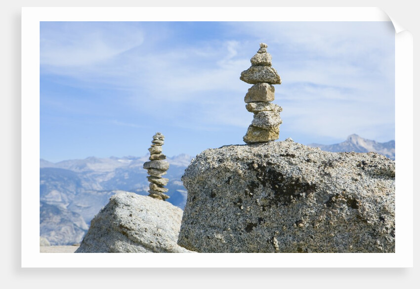 Cairns on Top of Rocks by Anonymous