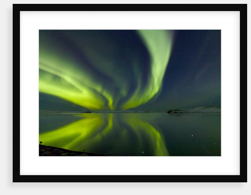 Aurora Borealis over Lake Thorisvatn by Anonymous