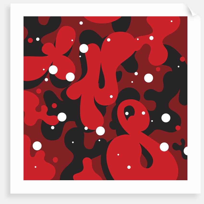 Red Camo by Tristan Eaton