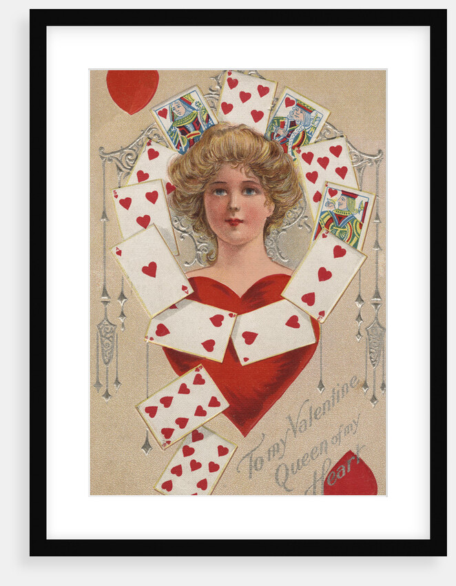 Queen of My Heart Postcard by Anonymous