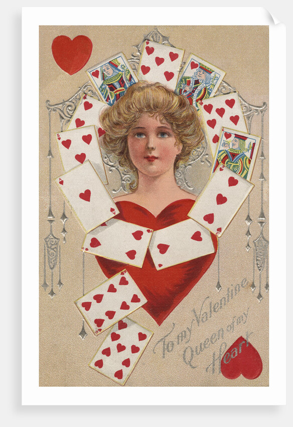 Queen of My Heart Postcard by Anonymous