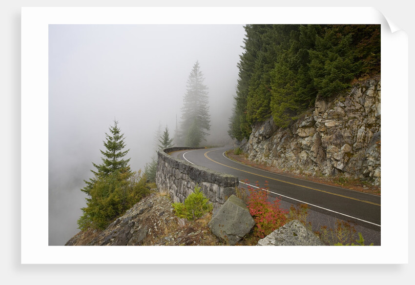 Mountain Road Through the Fog by Anonymous