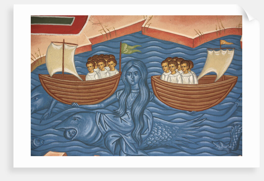 Detail from Apocalypse Fresco at Monastery of Saint-Antoine-le-Grand by Anonymous