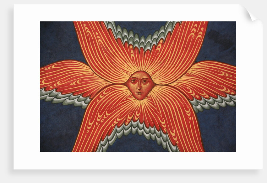 Detail of Seraphim from Apocalypse Fresco at Monastery of Saint-Antoine-le-Grand by Anonymous