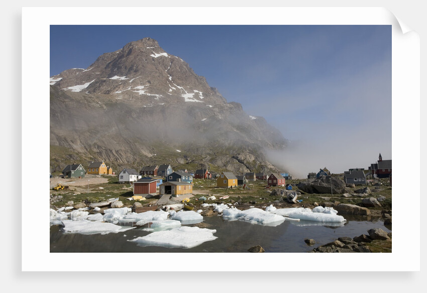 Aappilattoq Village and Mountain by Anonymous