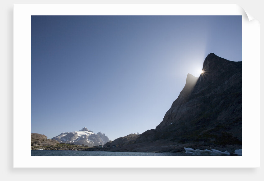 Mountain and Fjord at Sunset by Anonymous