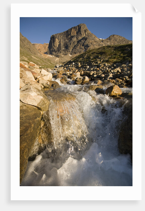 Waterfall Near Nordre Isortoq Fjord by Anonymous