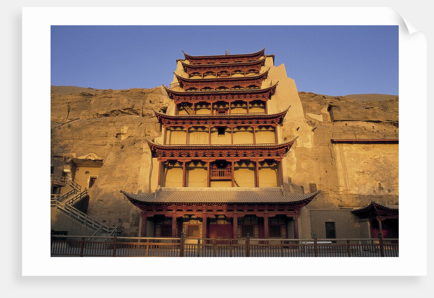 Pagoda at the Mogao Caves by Anonymous